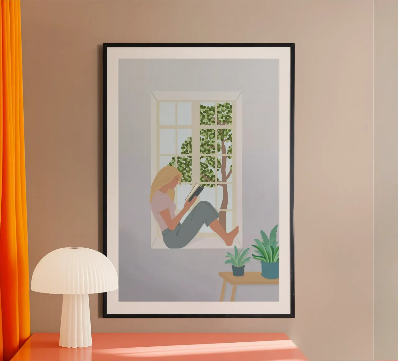 pause lecture femme poster da alexiableu