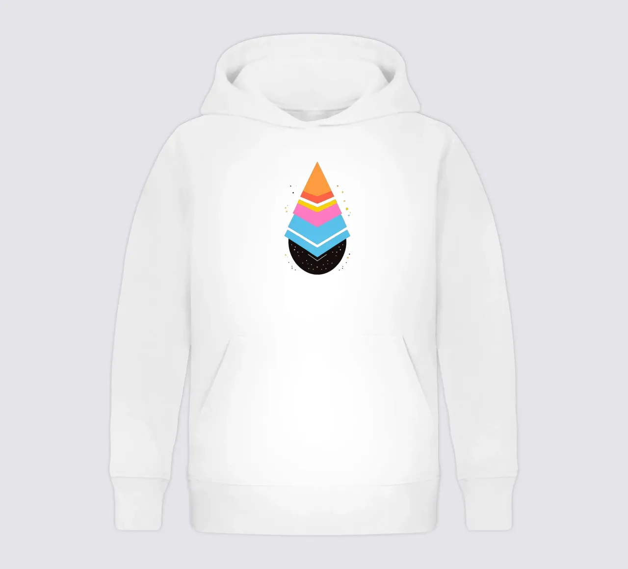 forme geometriche felpa bambino con cappuccio da artdesign1985