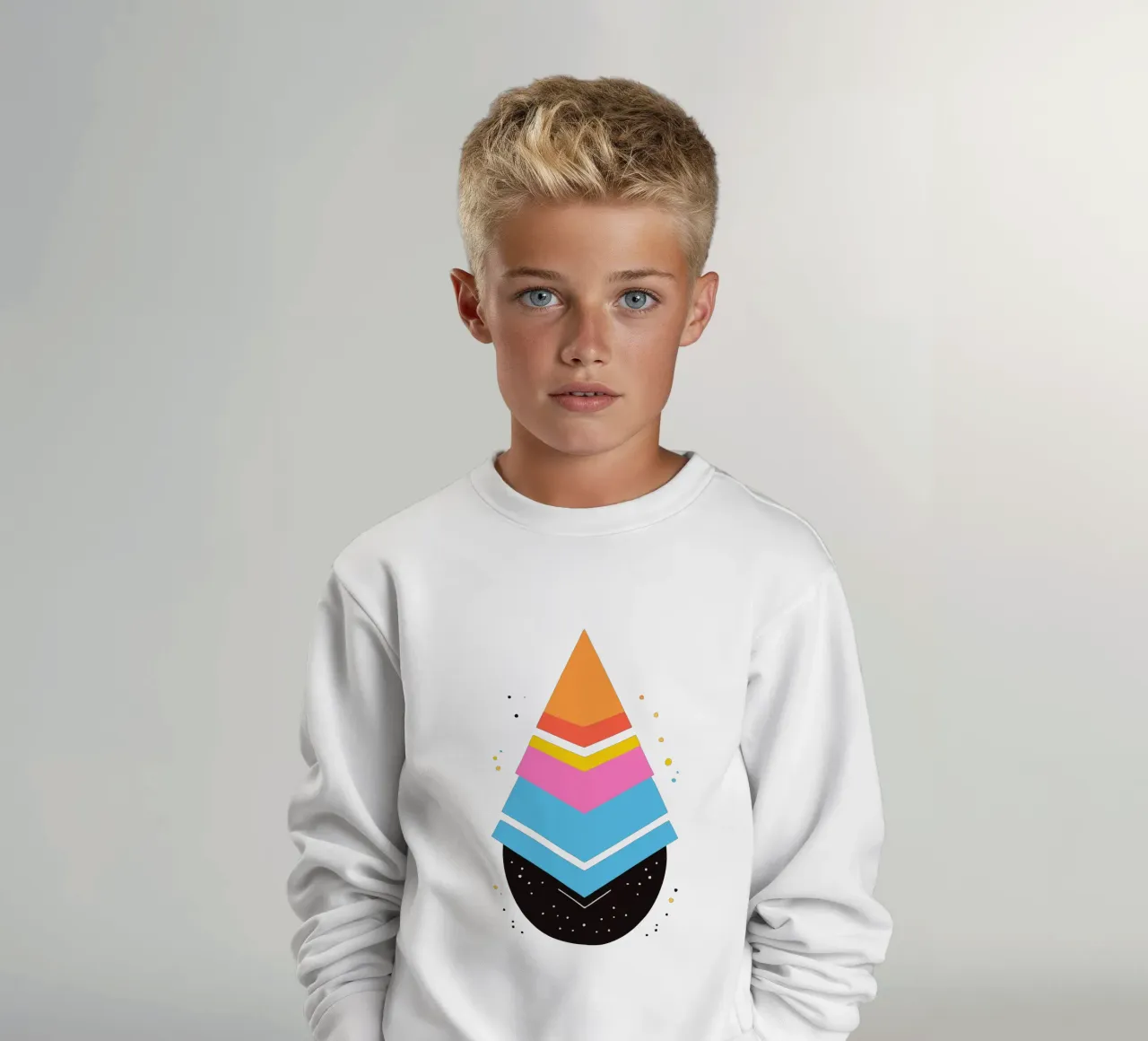 forme geometriche felpa bambino da artdesign1985