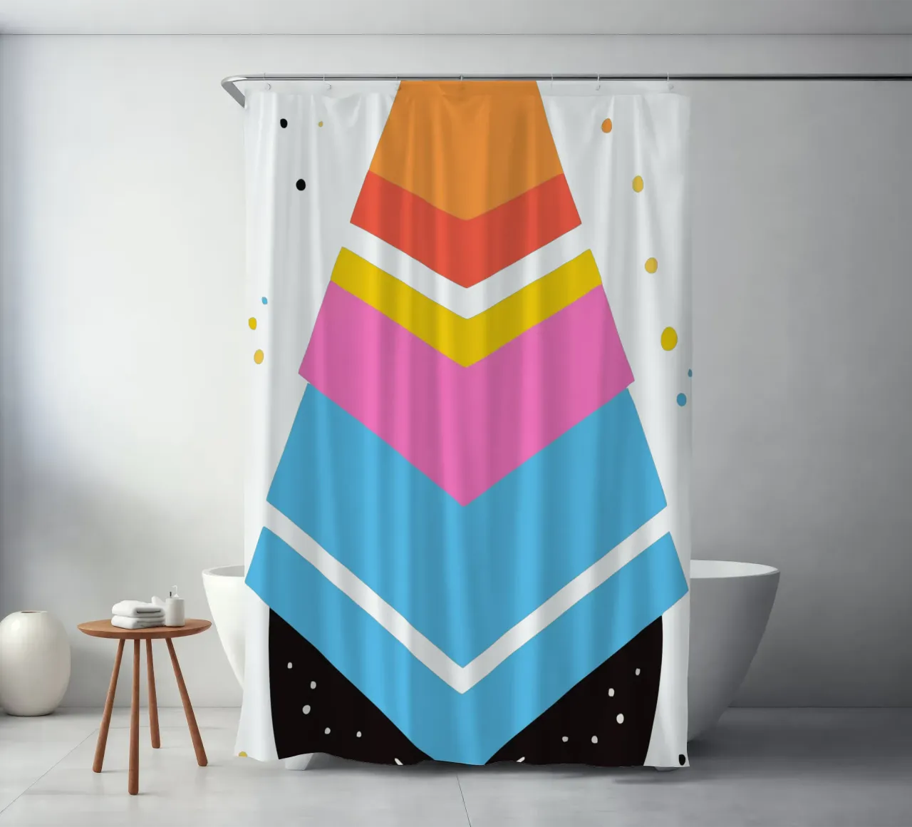 forme geometriche tenda da doccia da artdesign1985