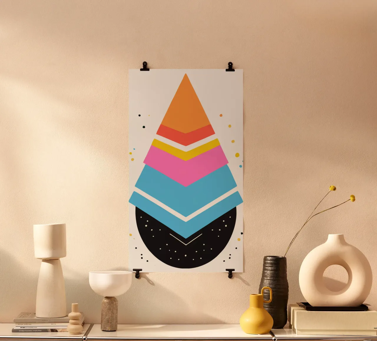 geometric shapes poster da artdesign1985