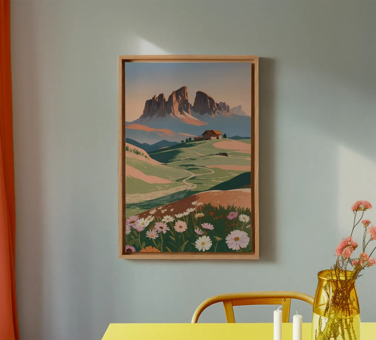 Alpe di Siusi in fiore | Impianto 2 tela da AlbertKlee