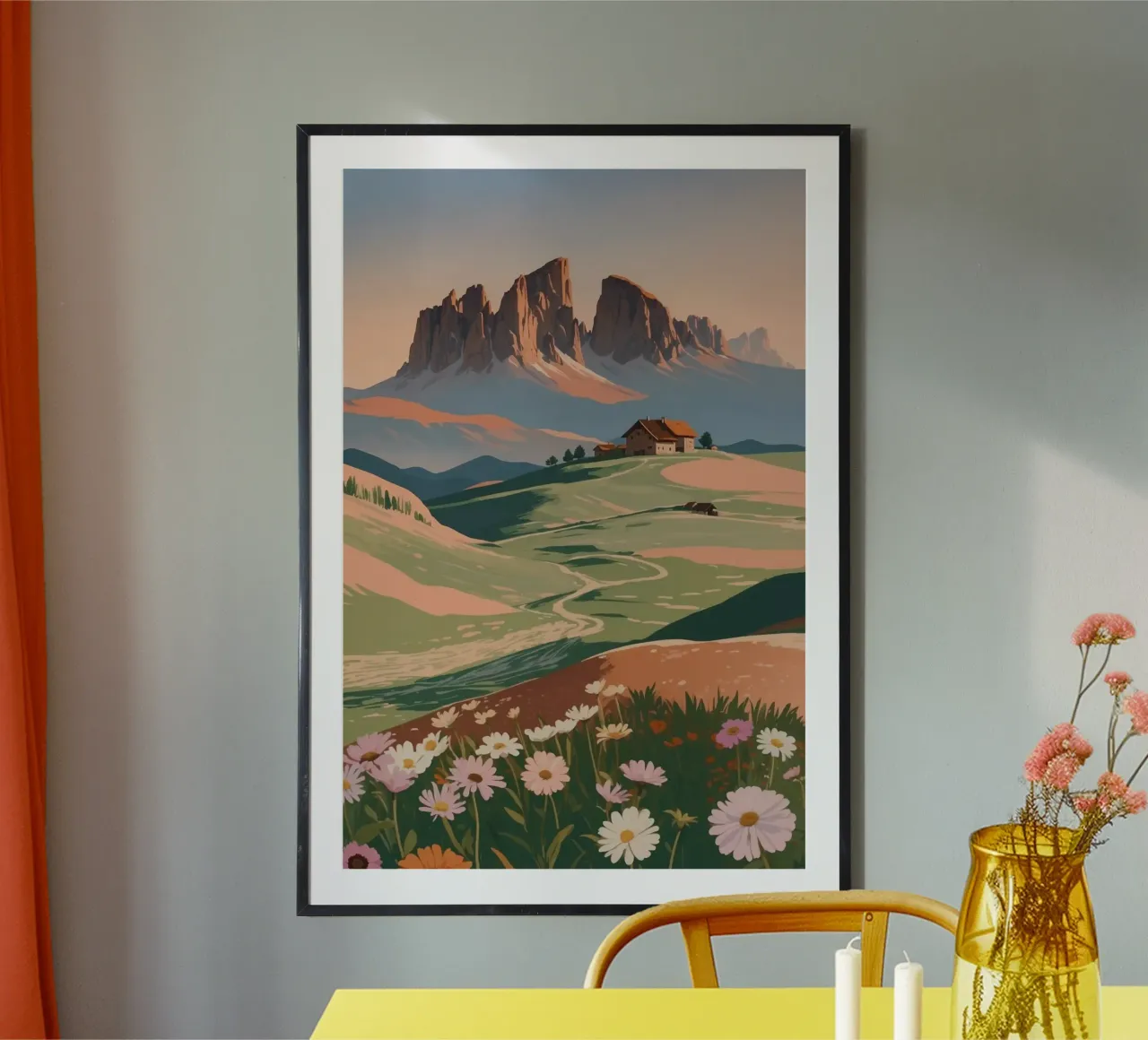 Alpe di Siusi in fiore | Impianto 2 carta hahnemühle da AlbertKlee
