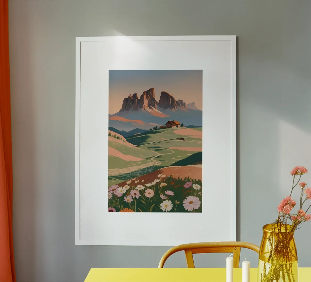 Alpe di Siusi in fiore | Impianto 2 carta hahnemühle da AlbertKlee