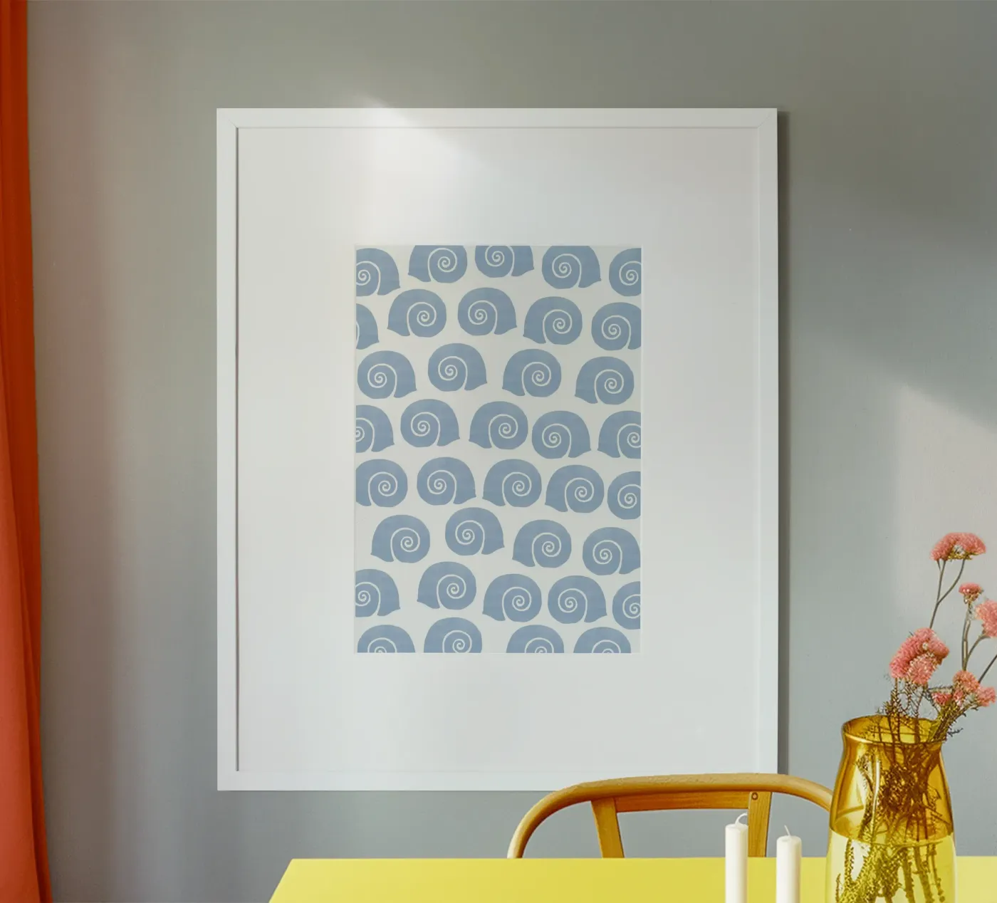 Sea shells poster van Happypatterns