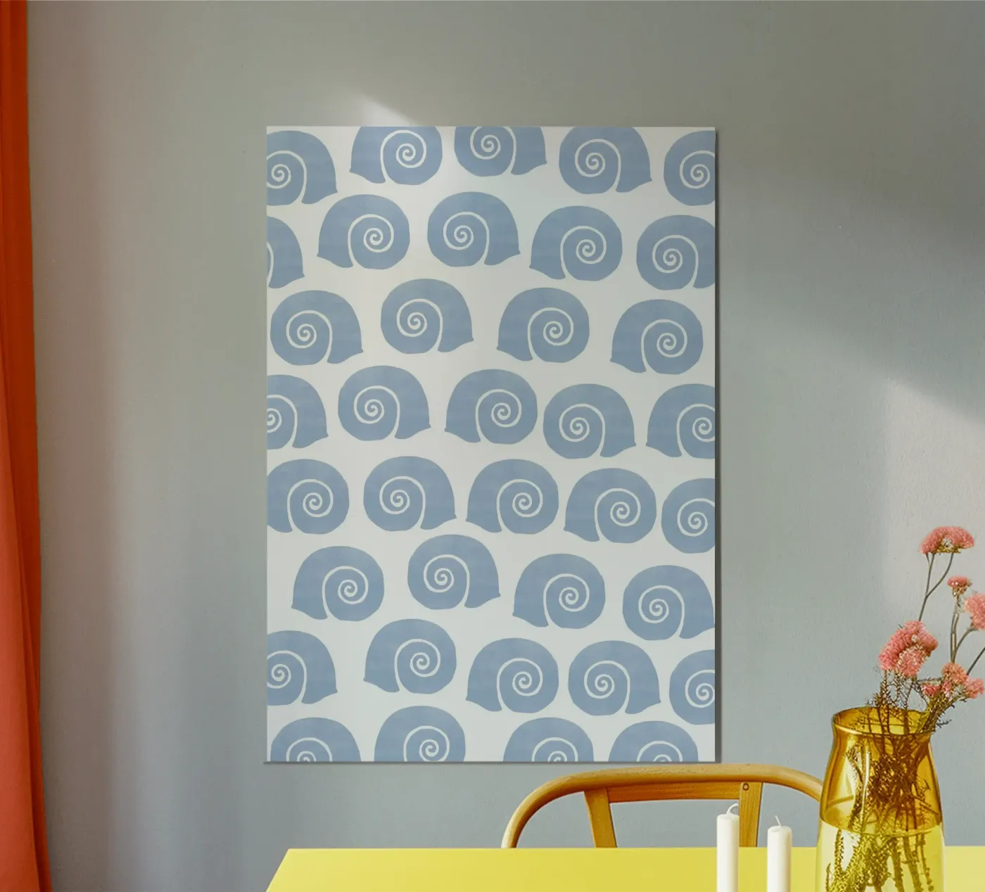Sea shells poster van Happypatterns