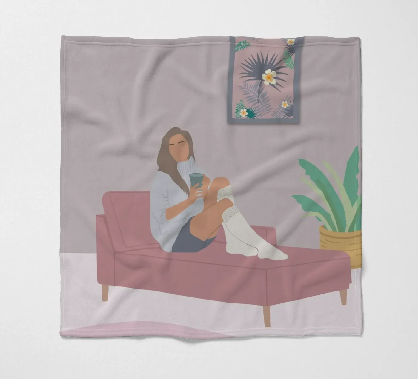 pause canapé Fleecedecke von alexiableu