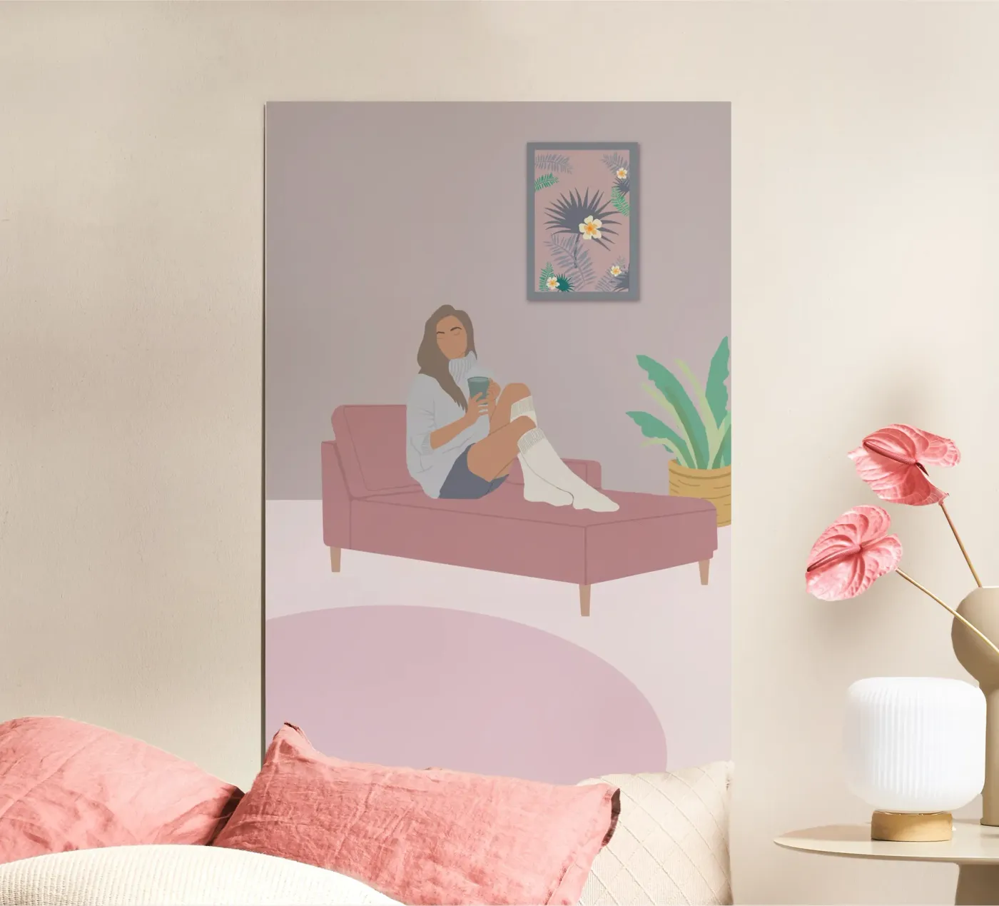 pause canapé poster van alexiableu