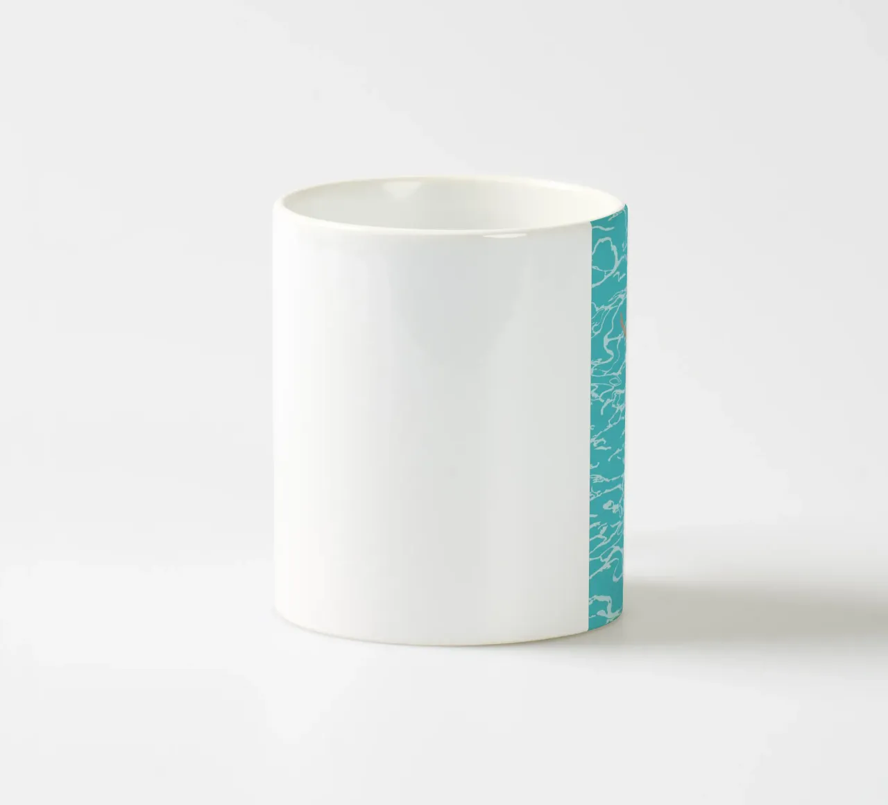 femme dans une piscine tazza in ceramica da alexiableu