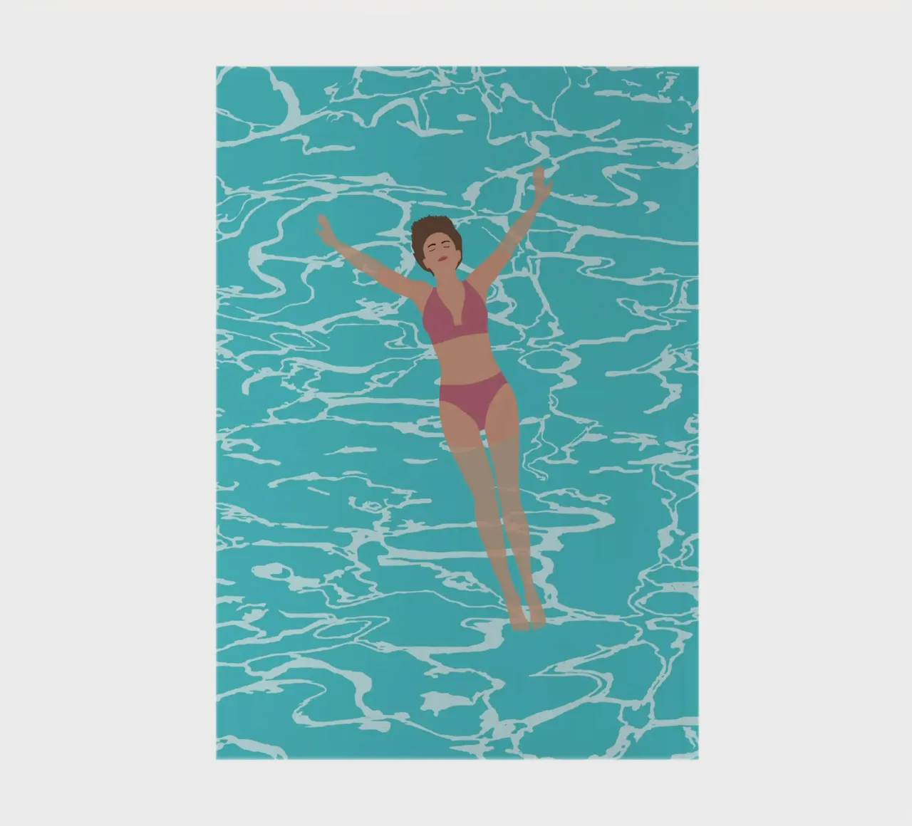 femme dans une piscine notebook by alexiableu