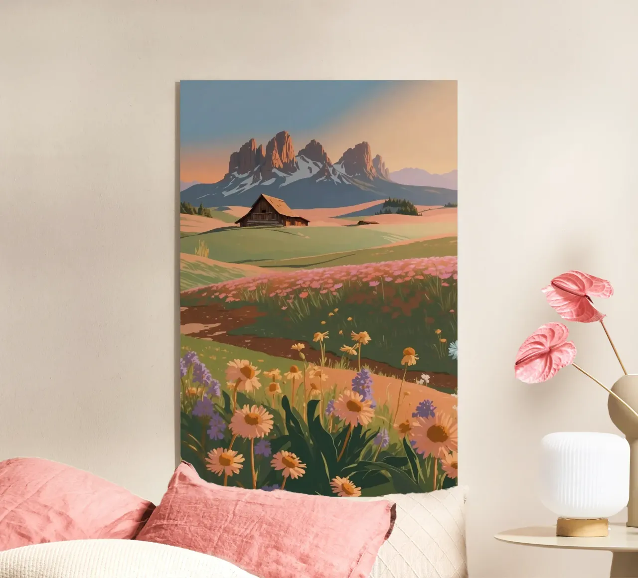 Alpe di Siusi in un mare di fiori | Lavoro 3 plexiglass da AlbertKlee