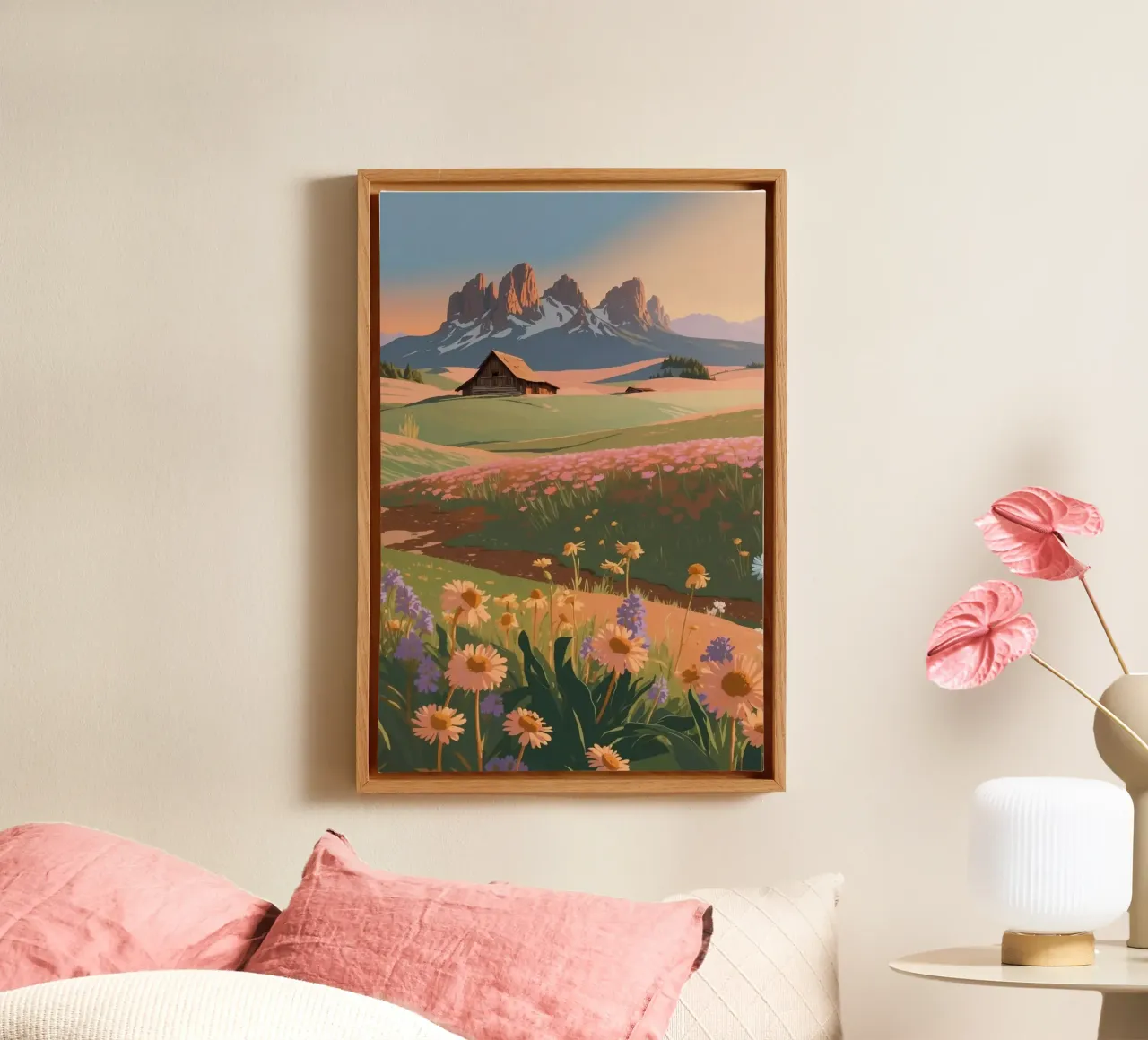 Alpe di Siusi in un mare di fiori | Lavoro 3 tela da AlbertKlee