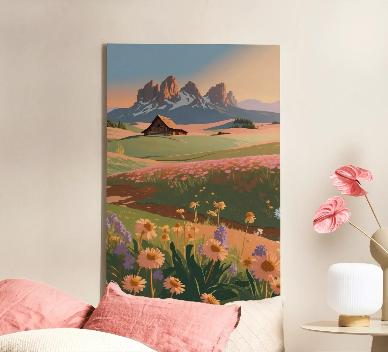 Alpe di Siusi in un mare di fiori | Lavoro 3 tela da AlbertKlee