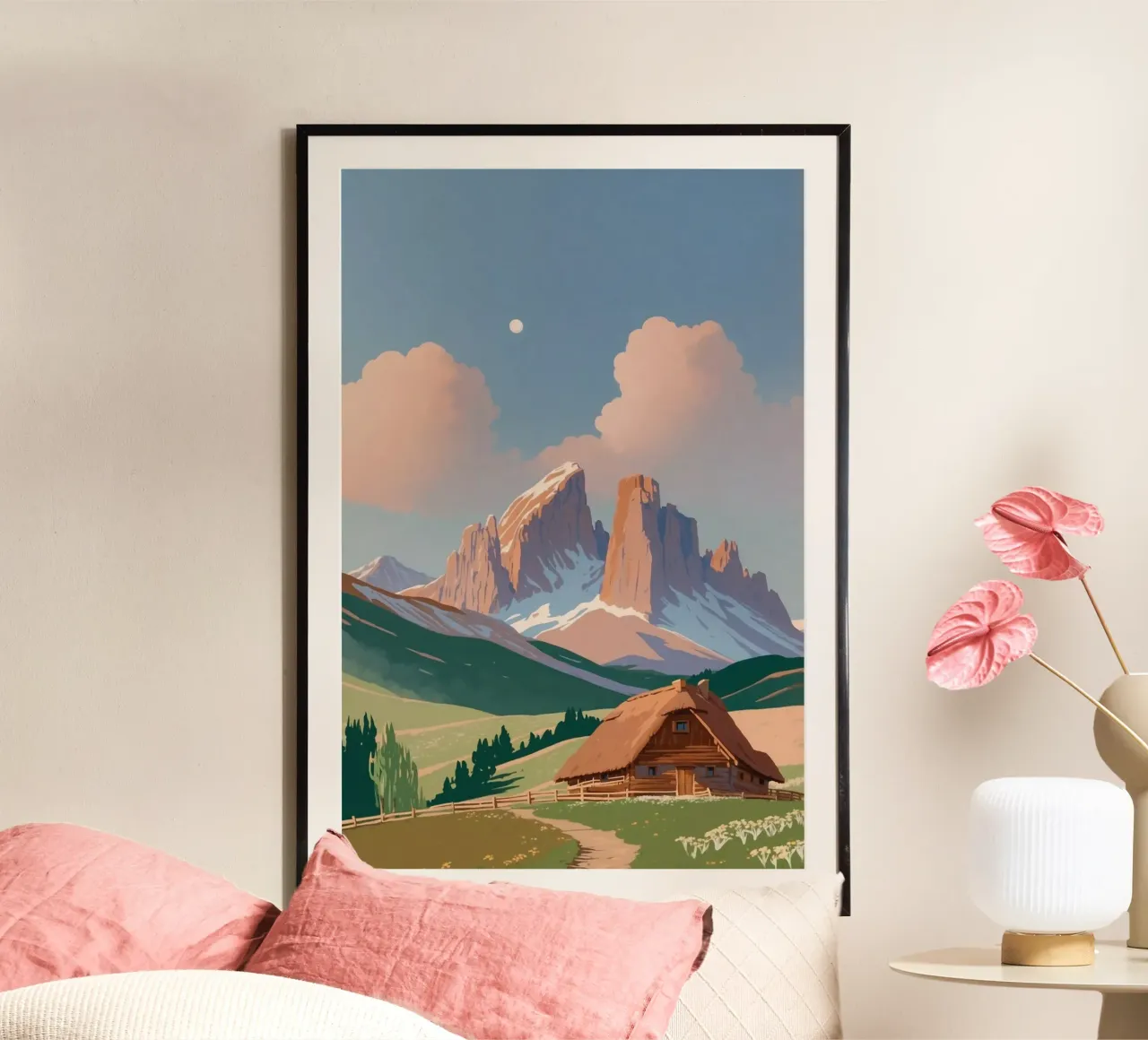 Alpe di Siusi by moonlight | Work 4 hahnemühle by AlbertKlee