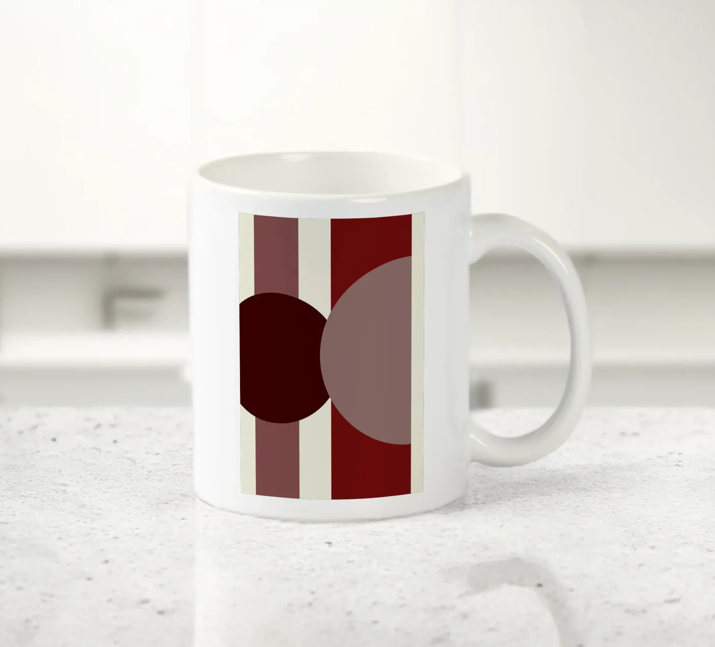 Vertical Axis ceramic mug by David