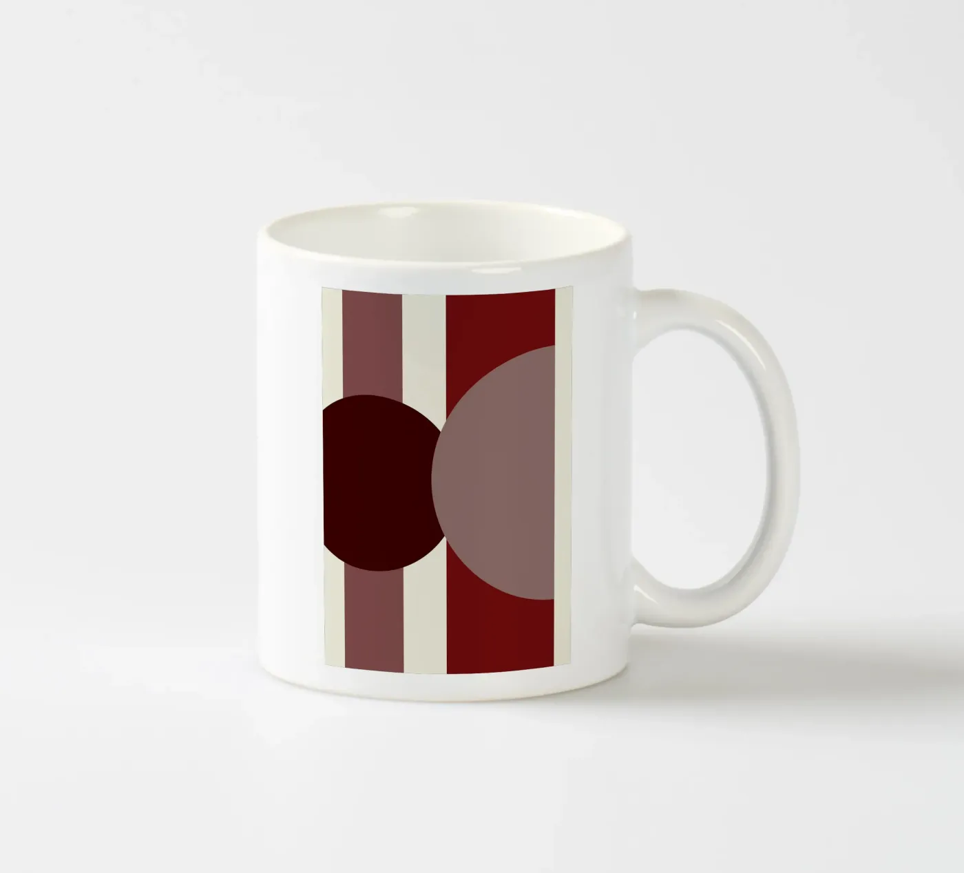 Vertical Axis ceramic mug by David