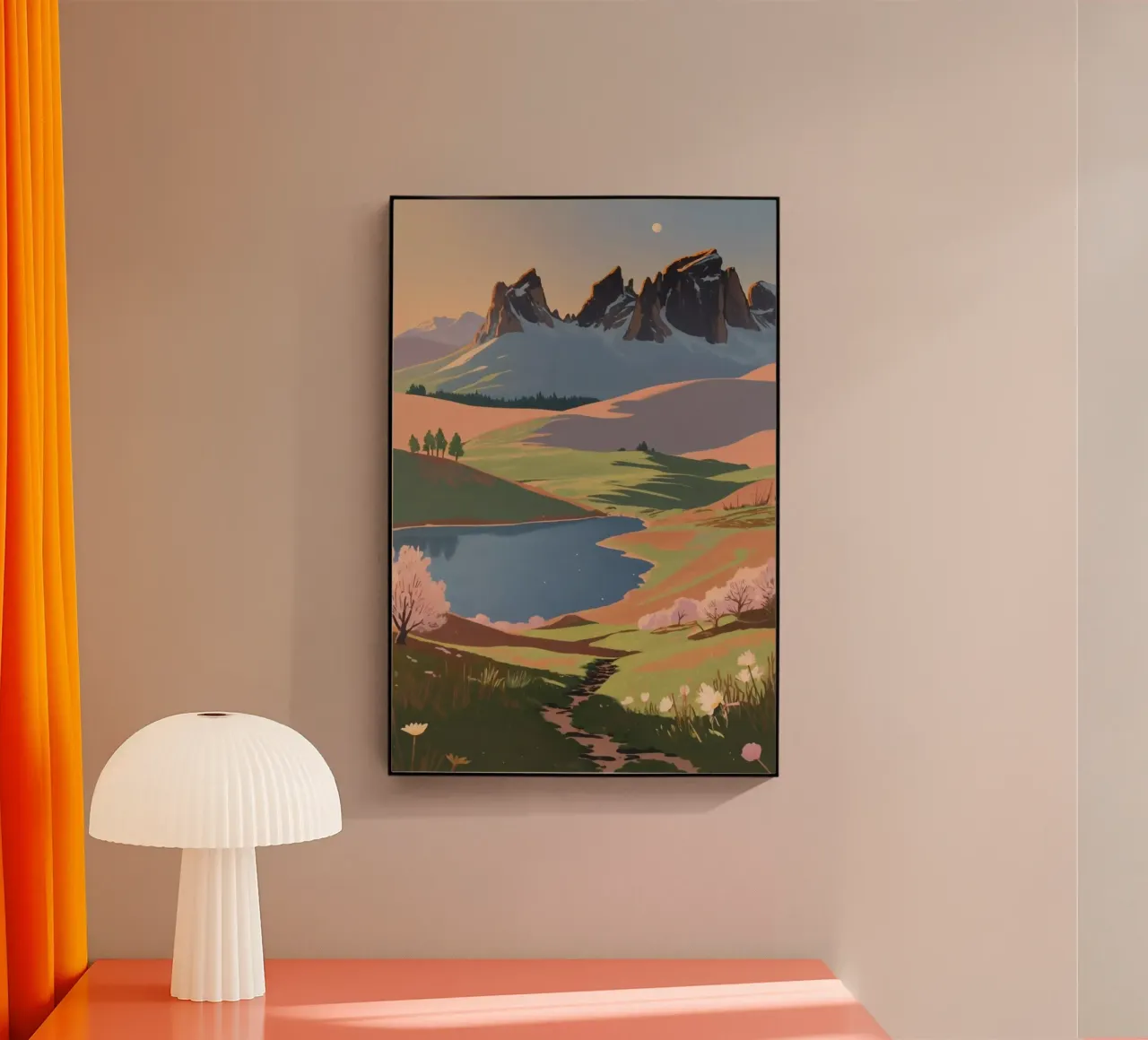 Alpe di Siusi nella luce del mattino | Werk 7 plexiglass da AlbertKlee
