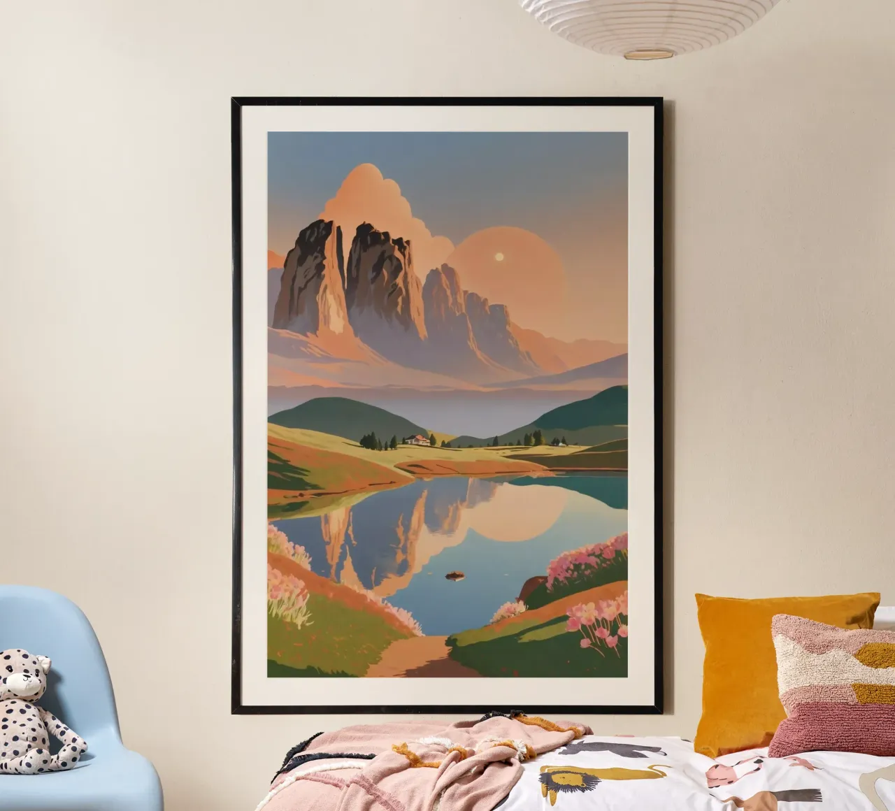 Alpe di Siusi all'alba | Werk 10 carta hahnemühle da AlbertKlee