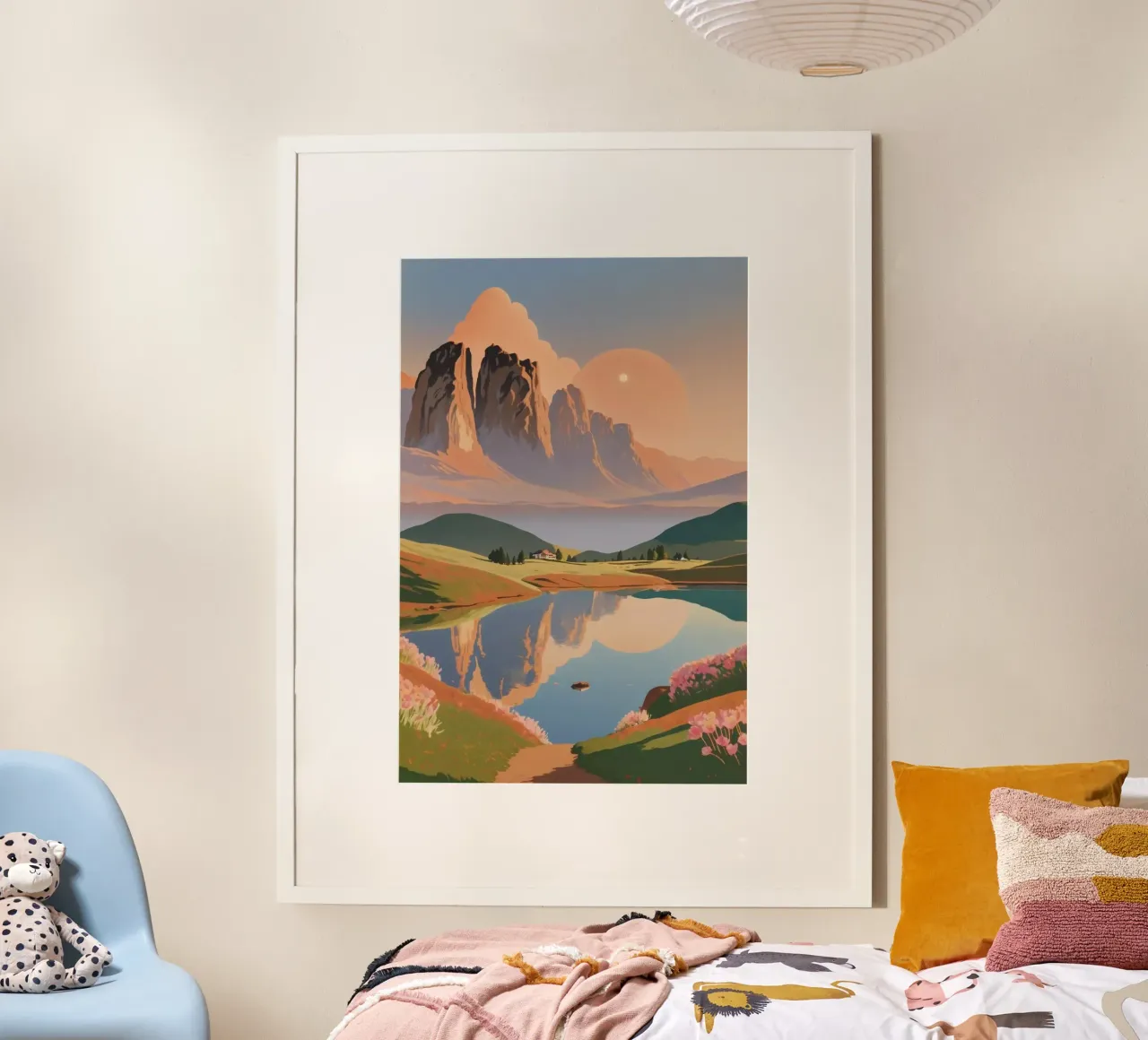 Alpe di Siusi all'alba | Werk 10 carta hahnemühle da AlbertKlee
