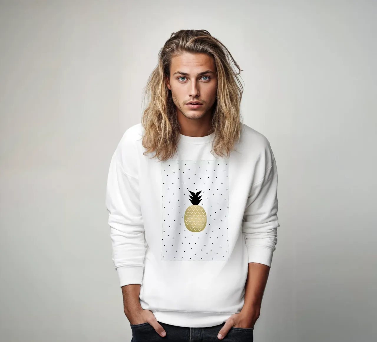 Golden Pineapple felpa da Elisabeth Fredriksson