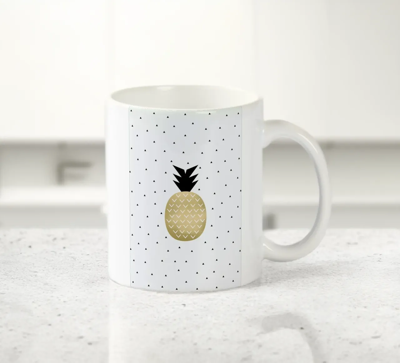 Golden Pineapple tazza in ceramica da Elisabeth Fredriksson