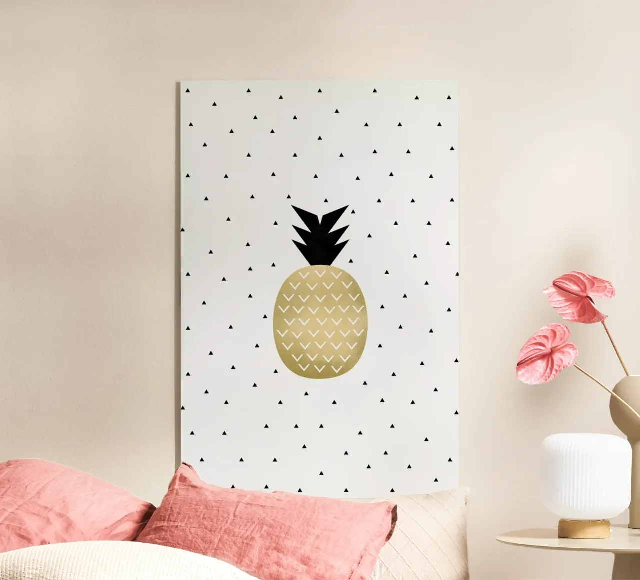 Golden Pineapple plexiglass da Elisabeth Fredriksson