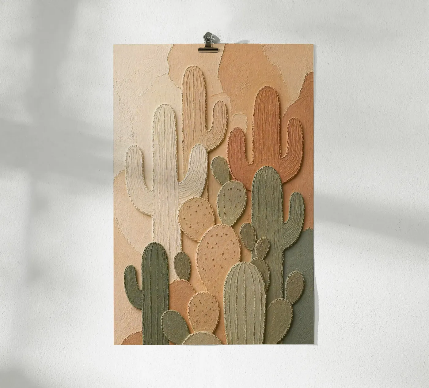Cactus Layers poster by Katalier(Minimalism)