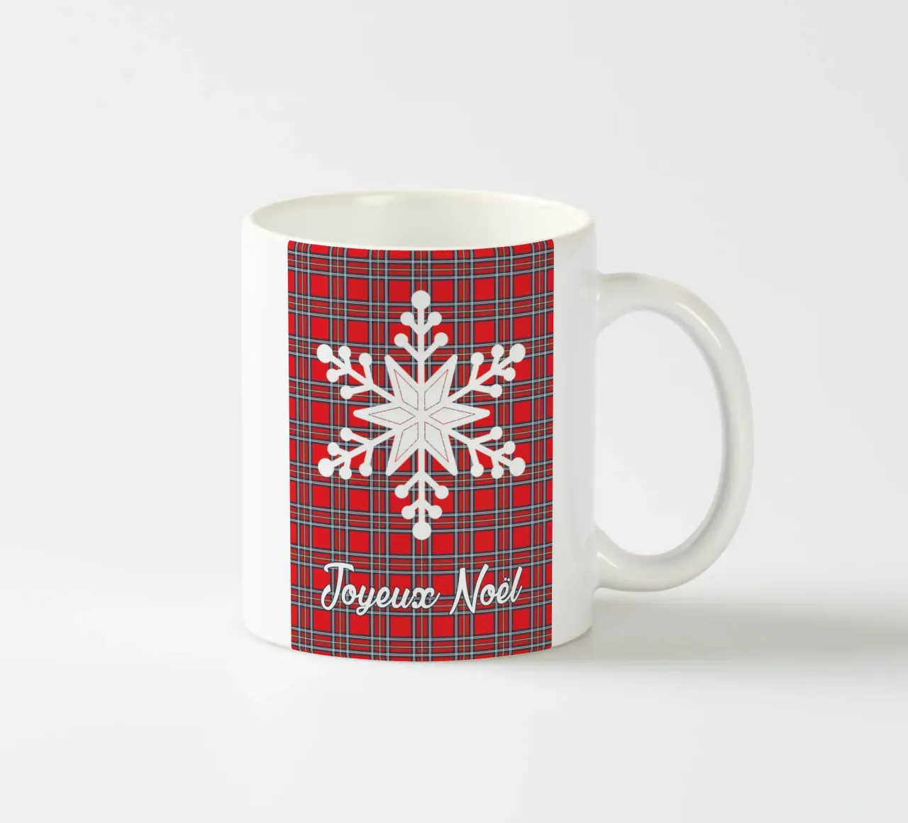 Flocon, joyeux noël tazza in ceramica da alexiableu