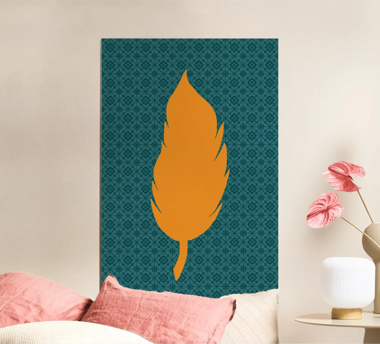 plume jaune poster da alexiableu