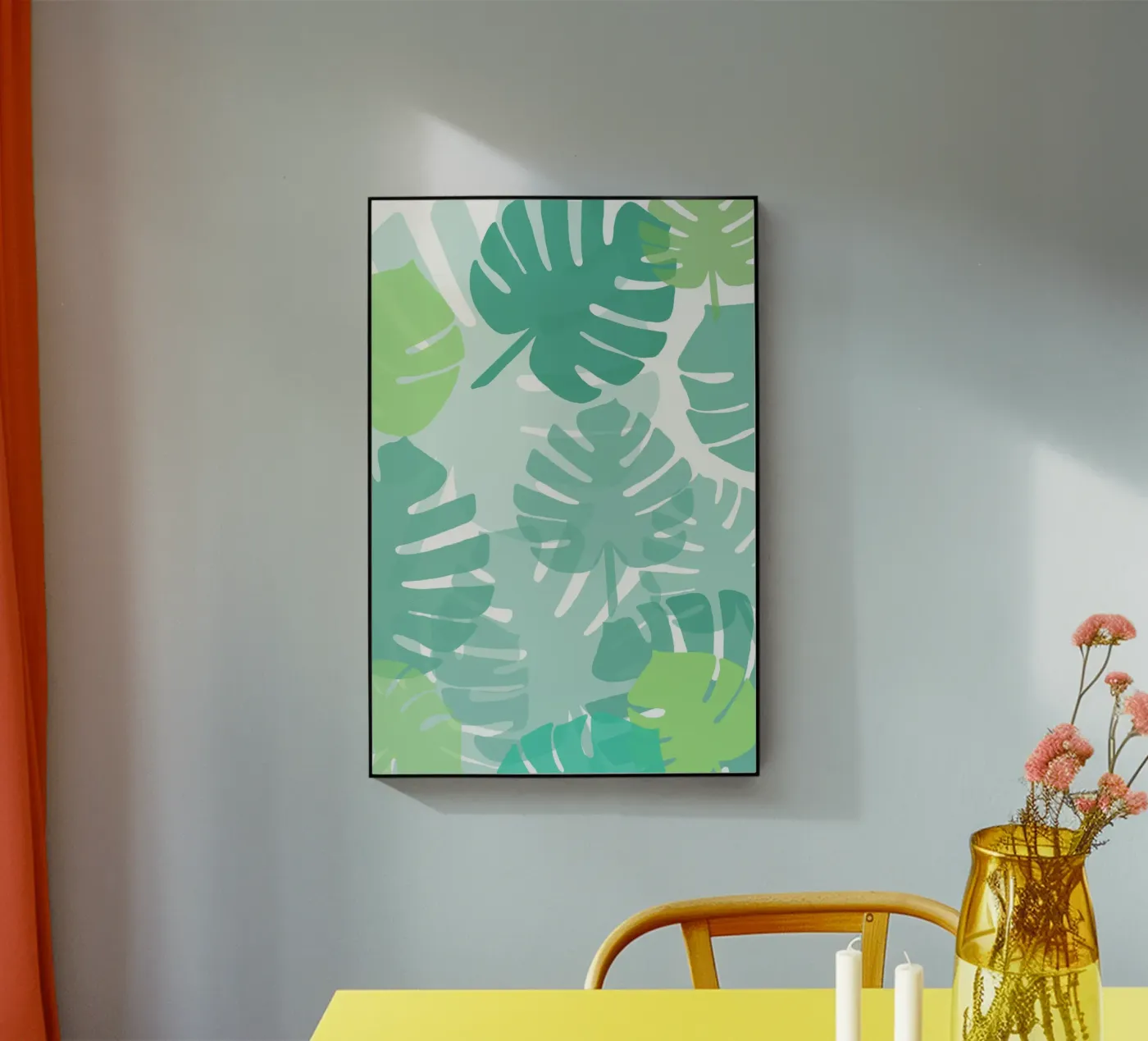 feuillage monstera plexiglas de alexiableu