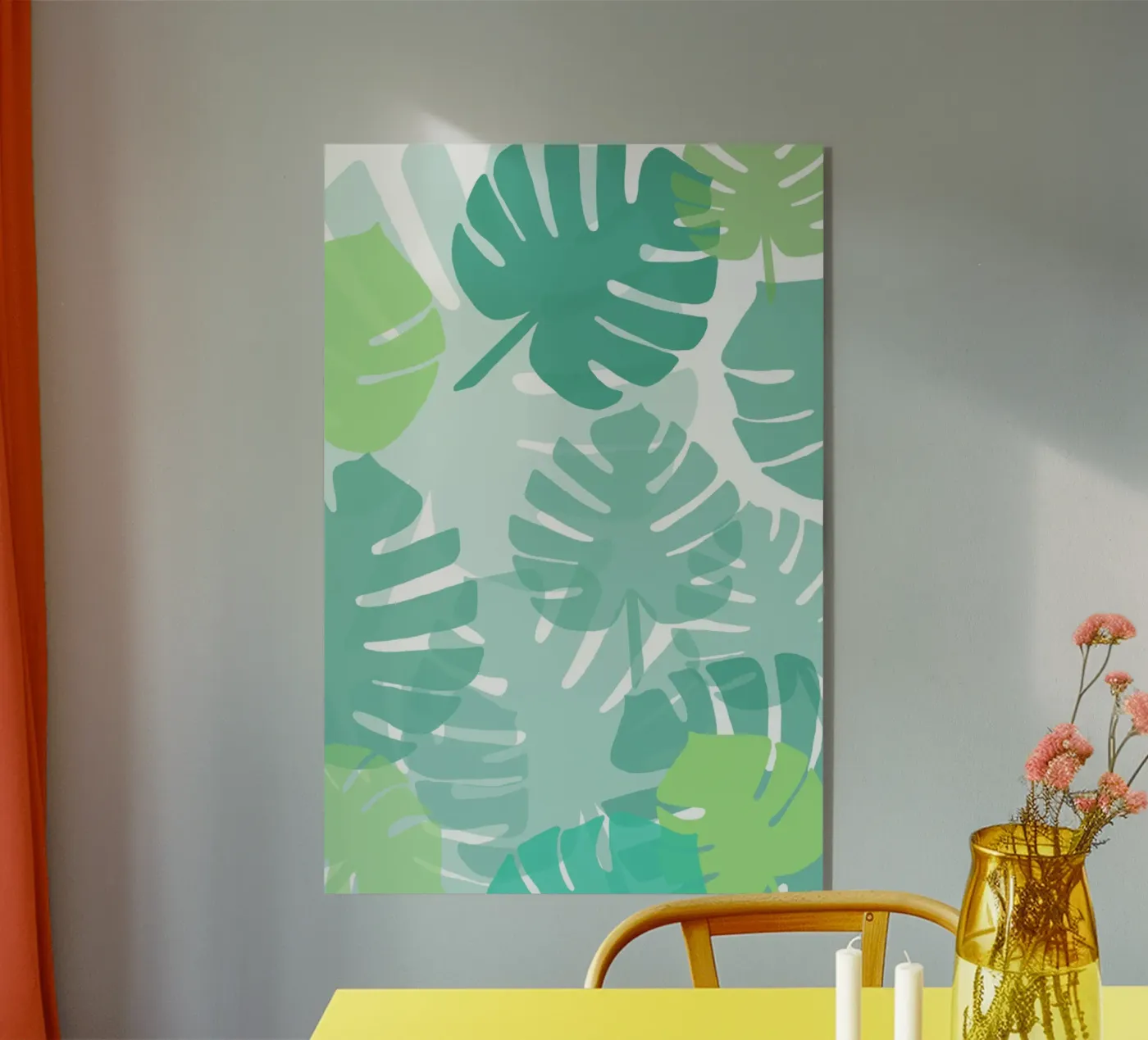 feuillage monstera plexiglas de alexiableu