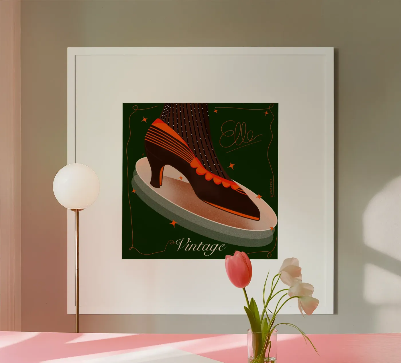 Die Schuhmode Poster von Keva Epale Studio