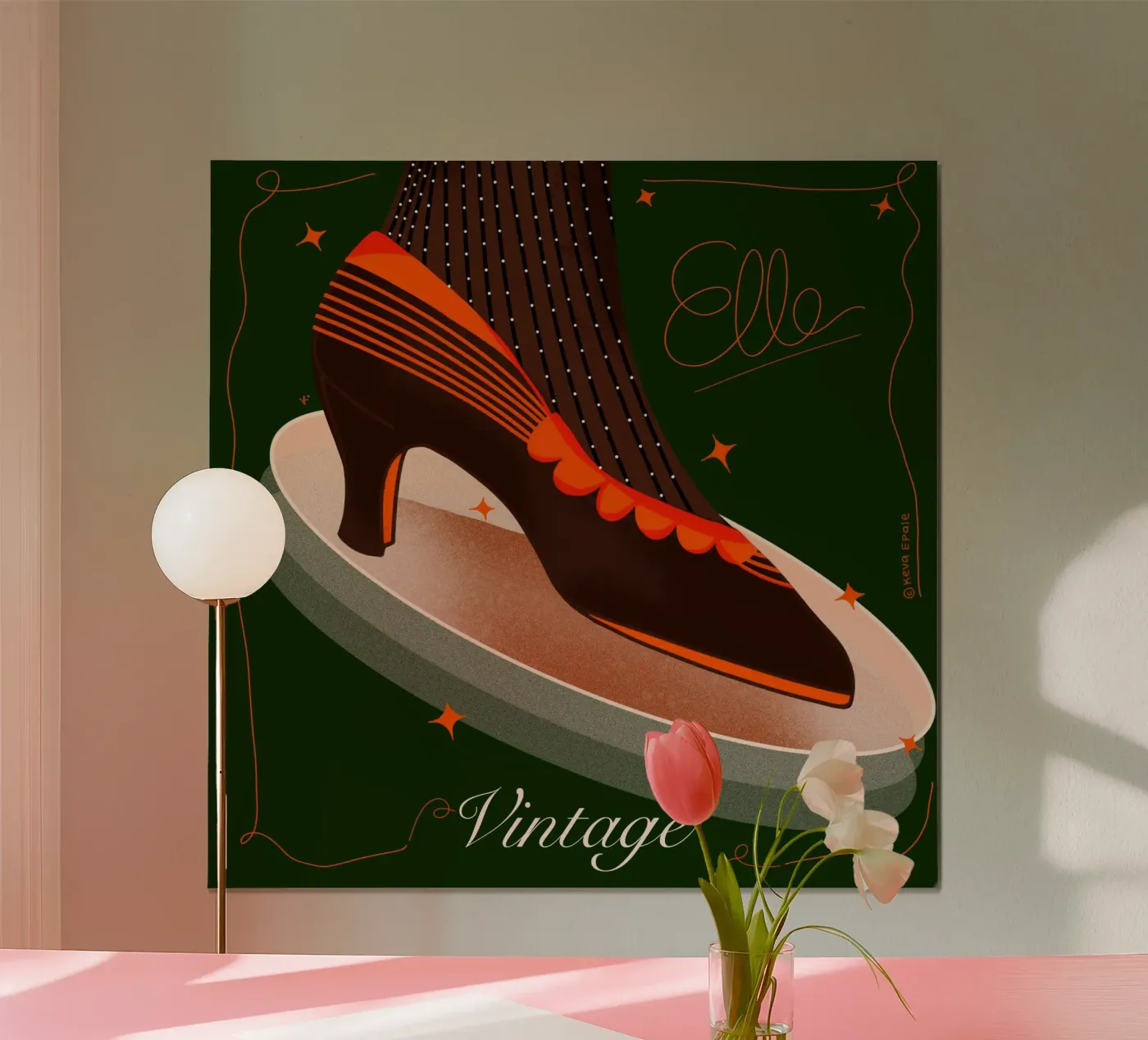 Die Schuhmode Poster von Keva Epale Studio