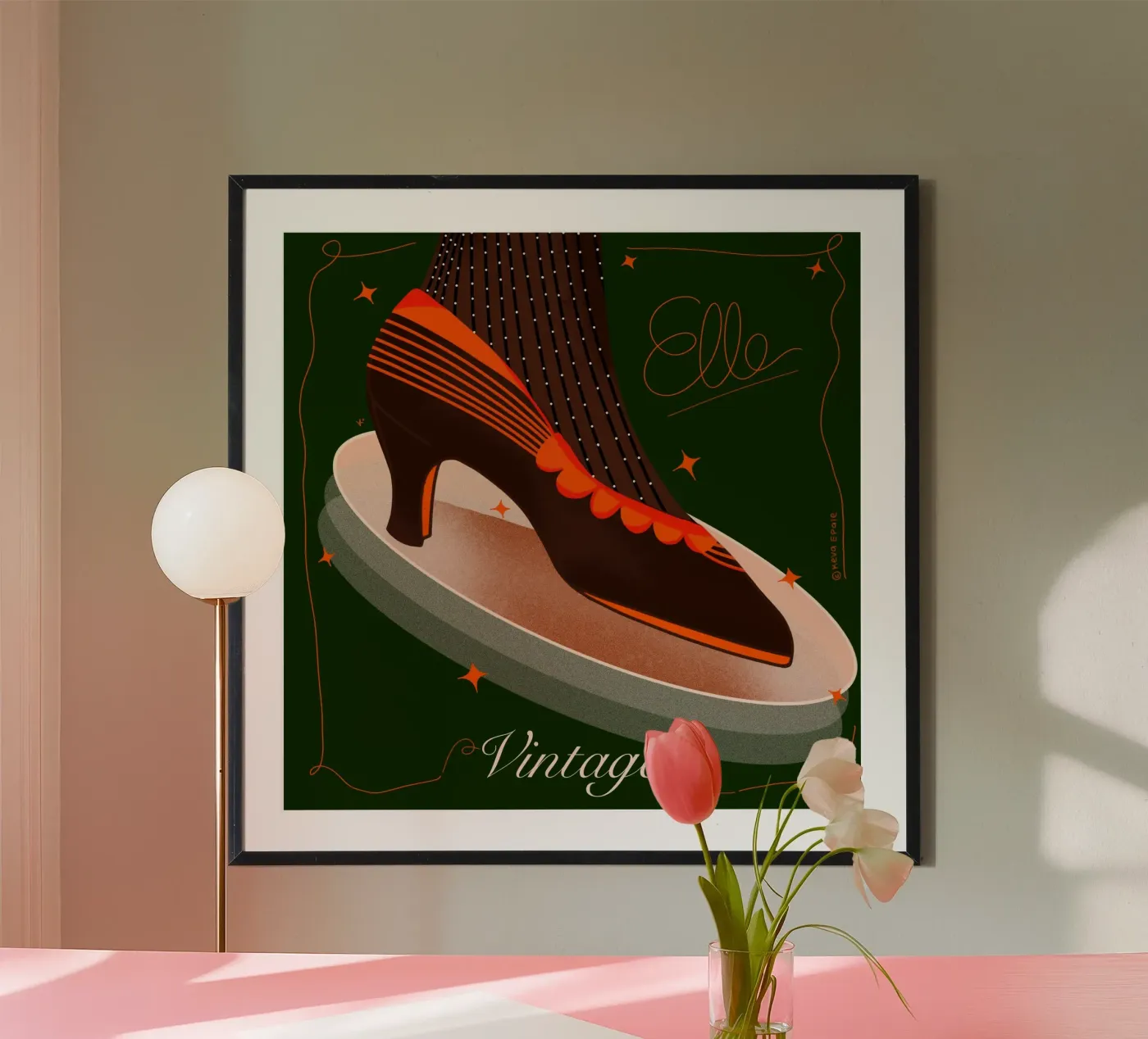 Die Schuhmode Poster von Keva Epale Studio