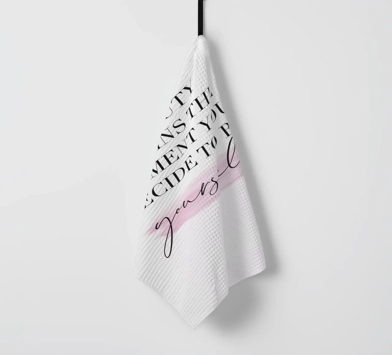 Zitat Schönheit - Elegante Motivation Geschirrtuch von Whole©