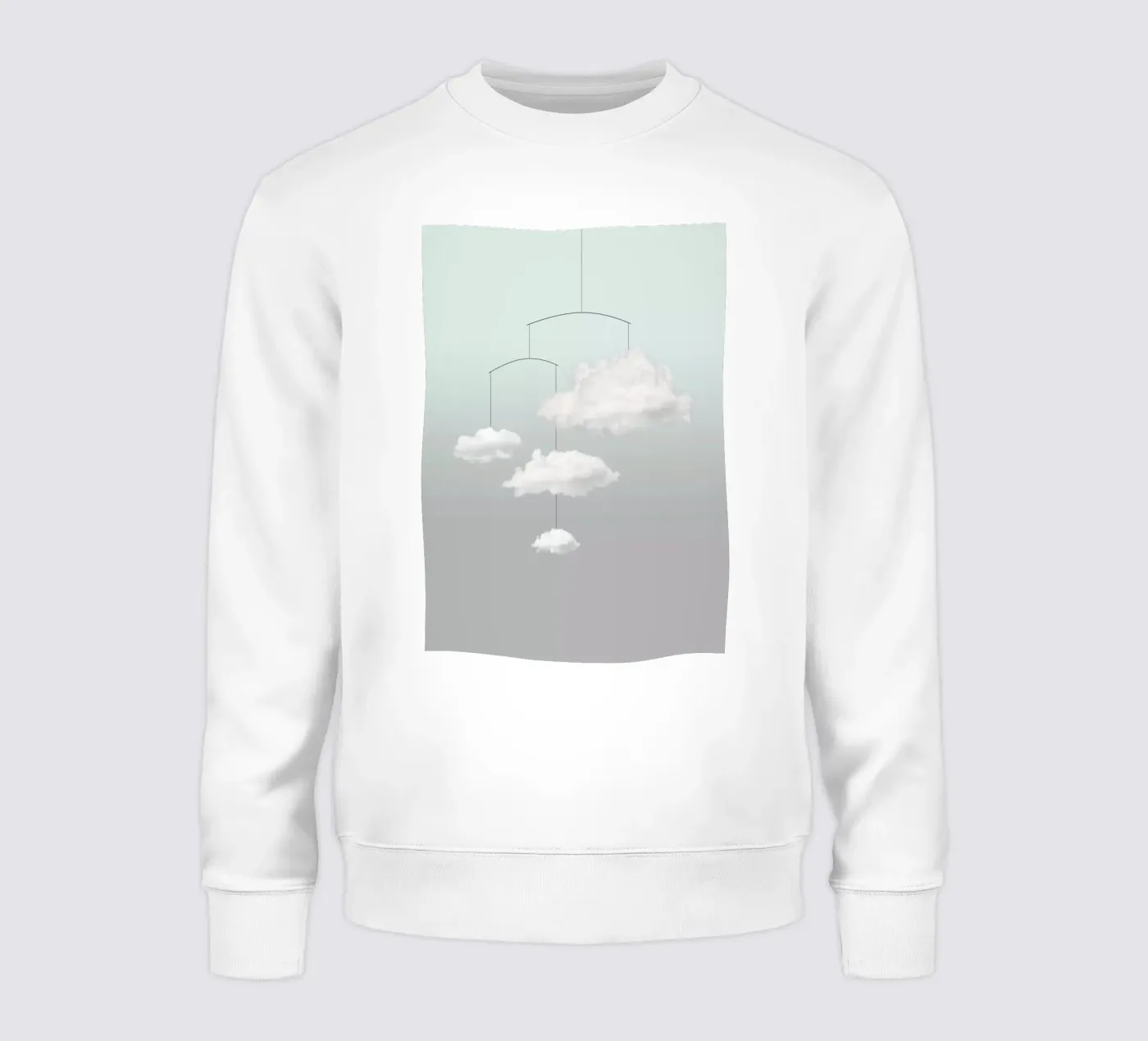 Cloud mobile sweatshirt by Amy & Kurt