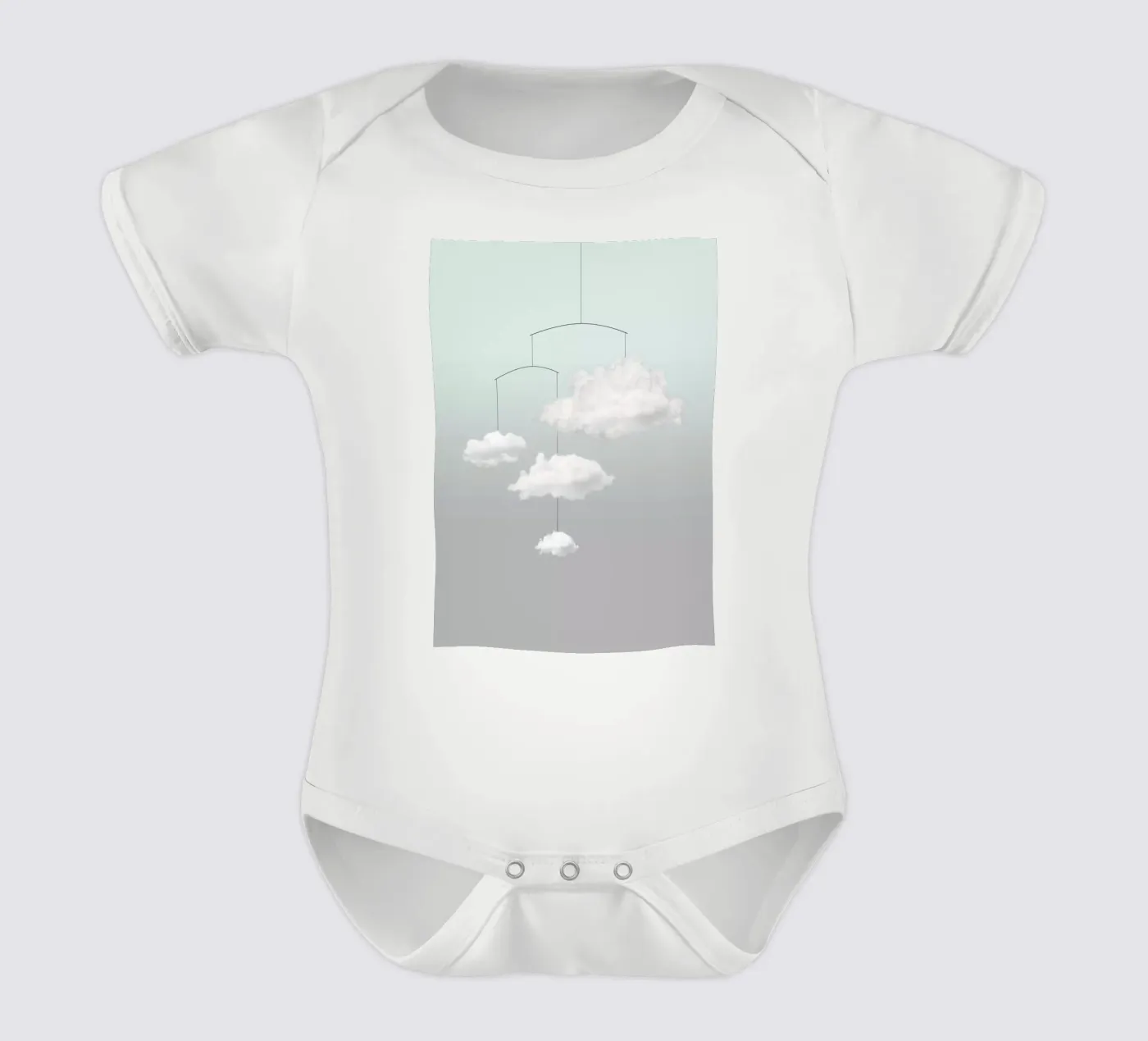Mobile des nuages body bébé de Amy & Kurt