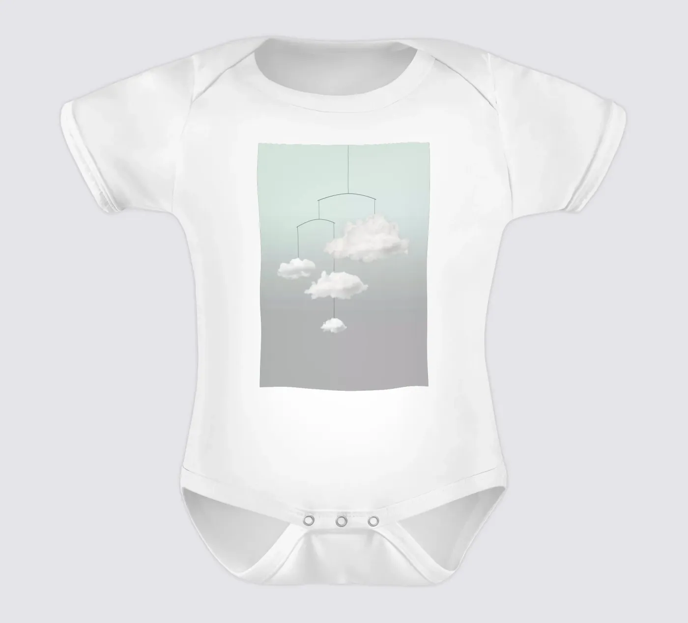 Mobile des nuages body bébé de Amy & Kurt