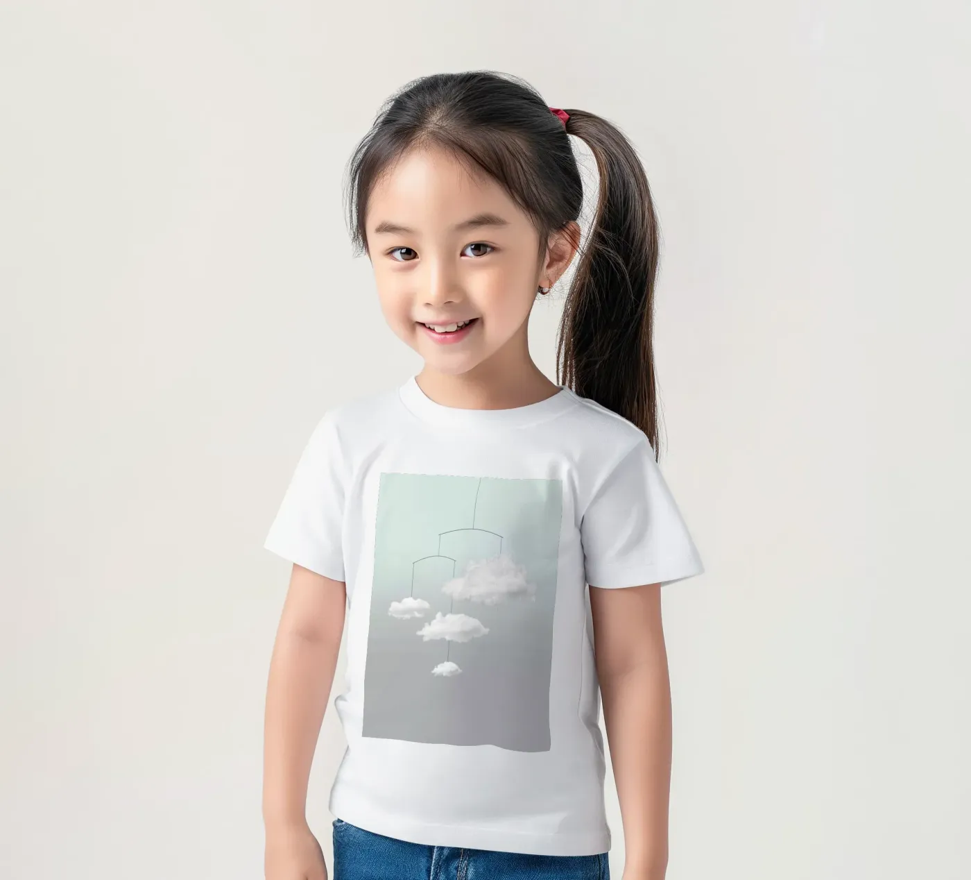 Cloud mobile t-shirt bambini da Amy & Kurt
