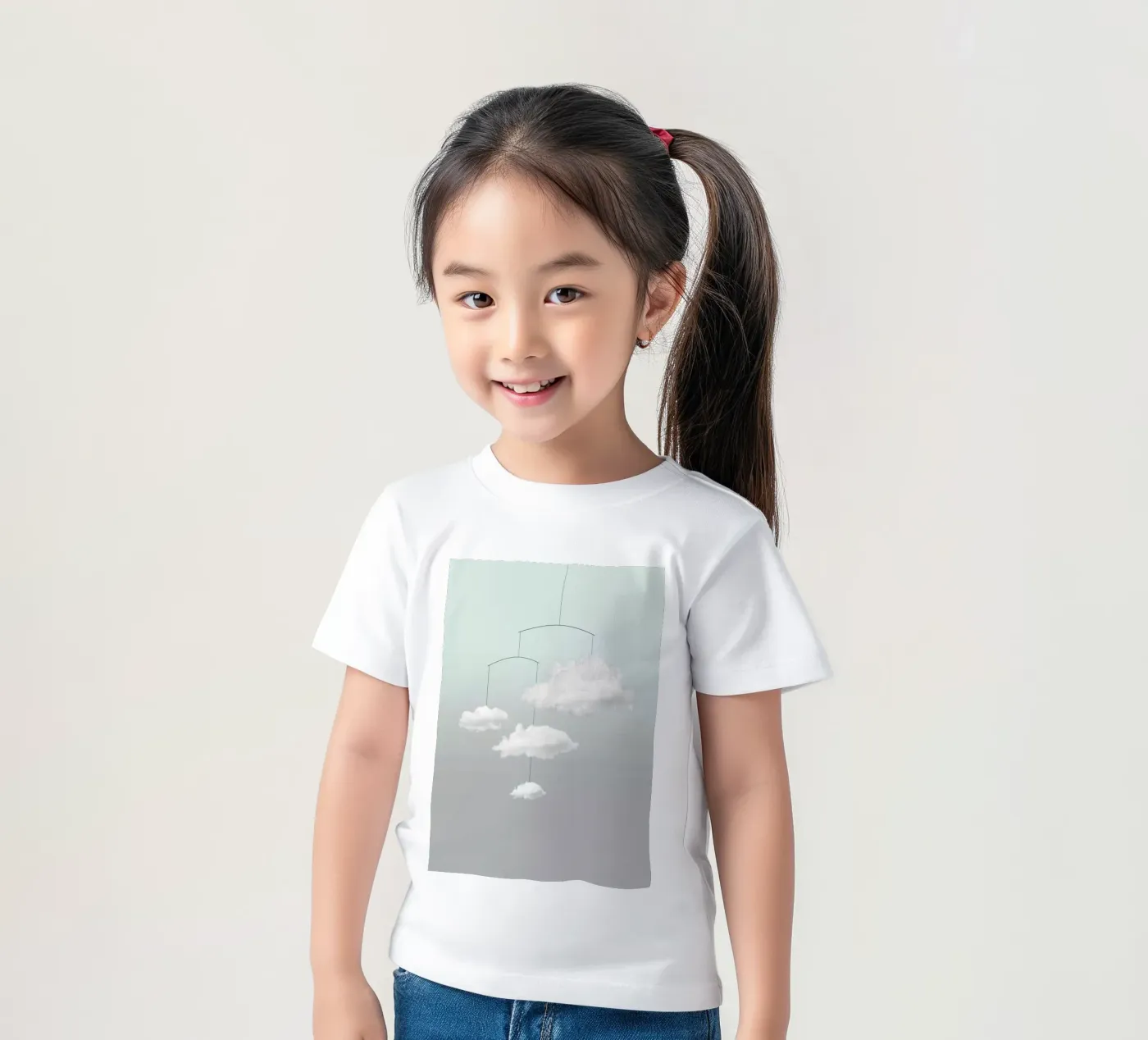 Cloud mobile t-shirt bambini da Amy & Kurt
