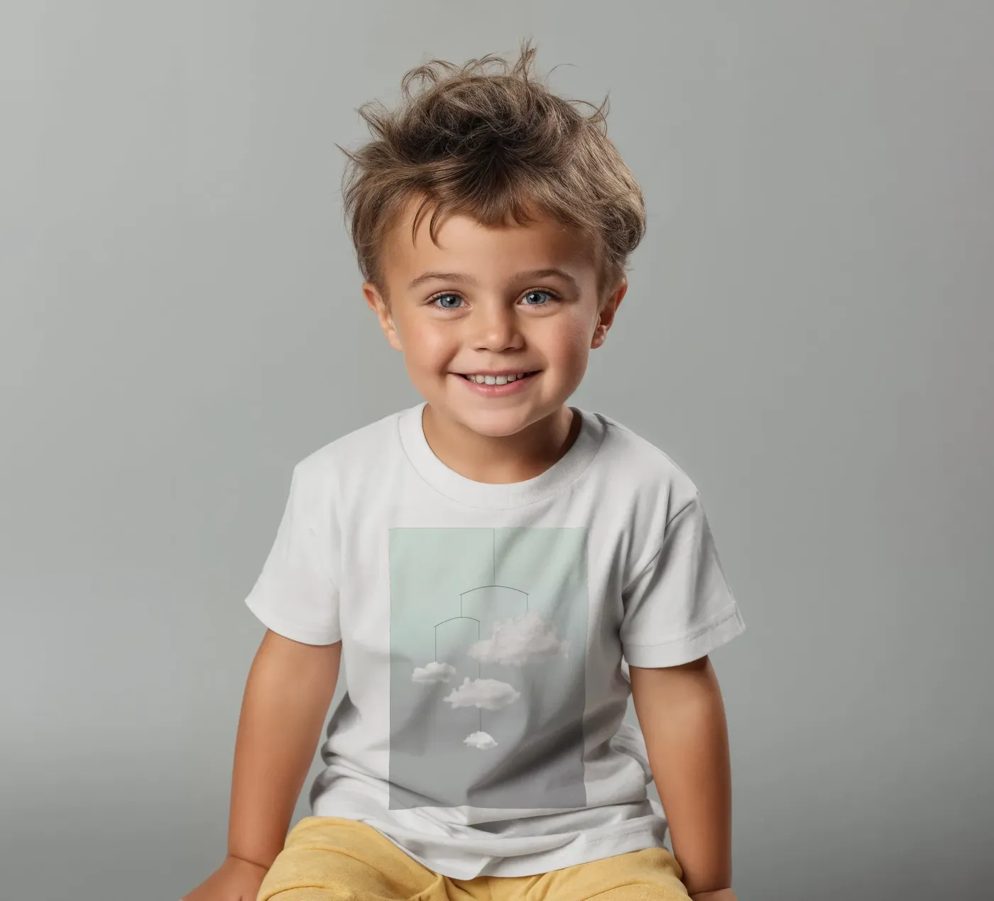 Mobiele cloud kinder t-shirt van Amy & Kurt