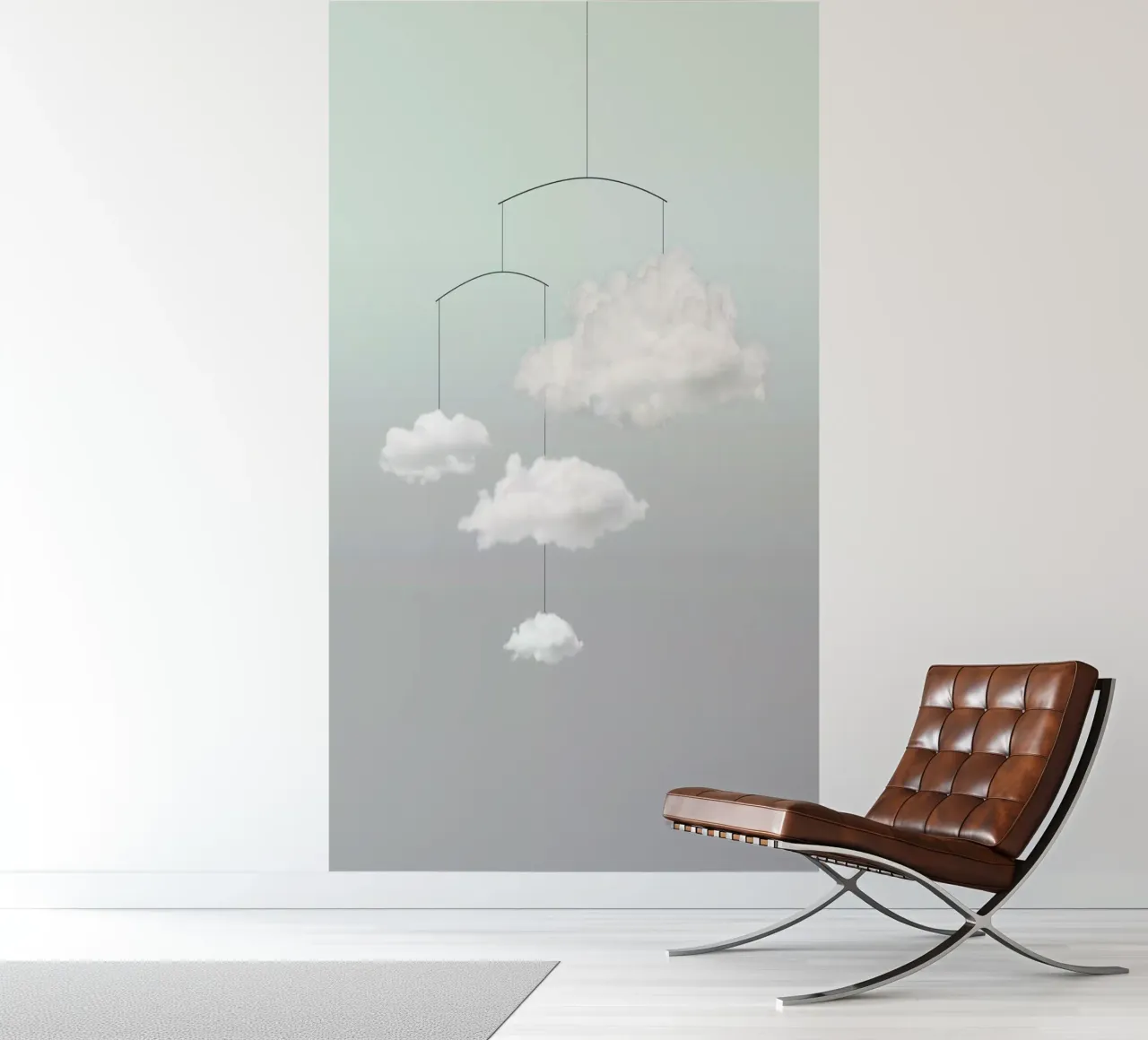 Mobiele cloud fotobehang van Amy & Kurt