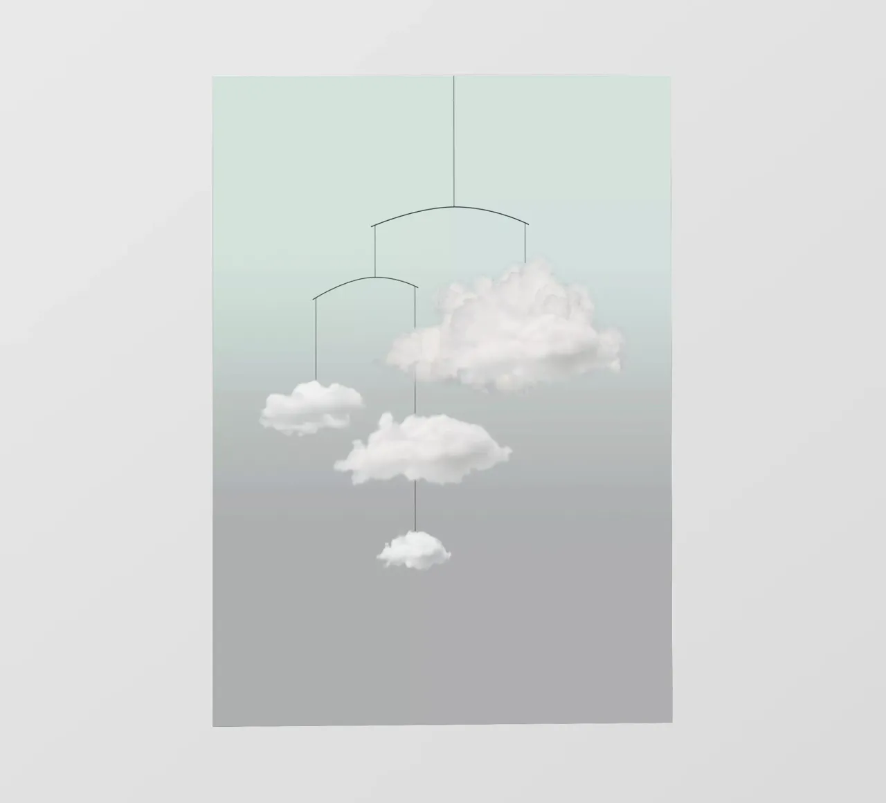 Mobiele cloud fotobehang van Amy & Kurt