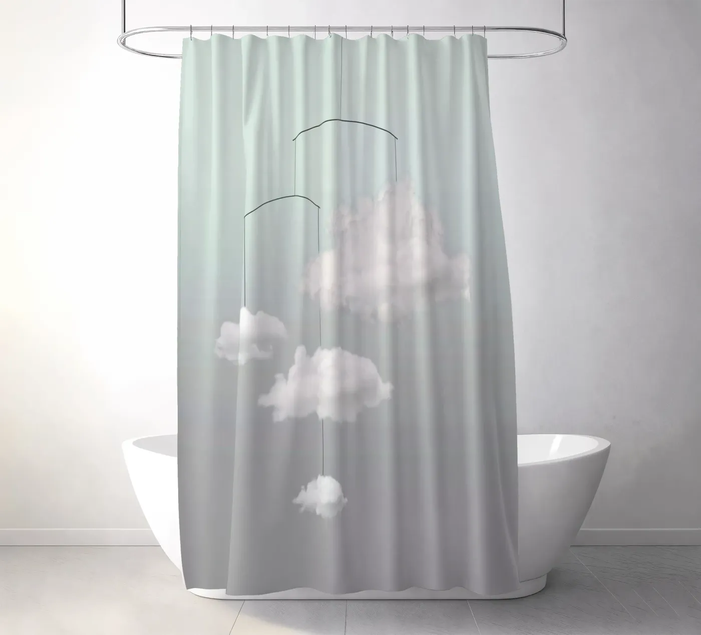 Cloud mobile Duschvorhang von Amy & Kurt