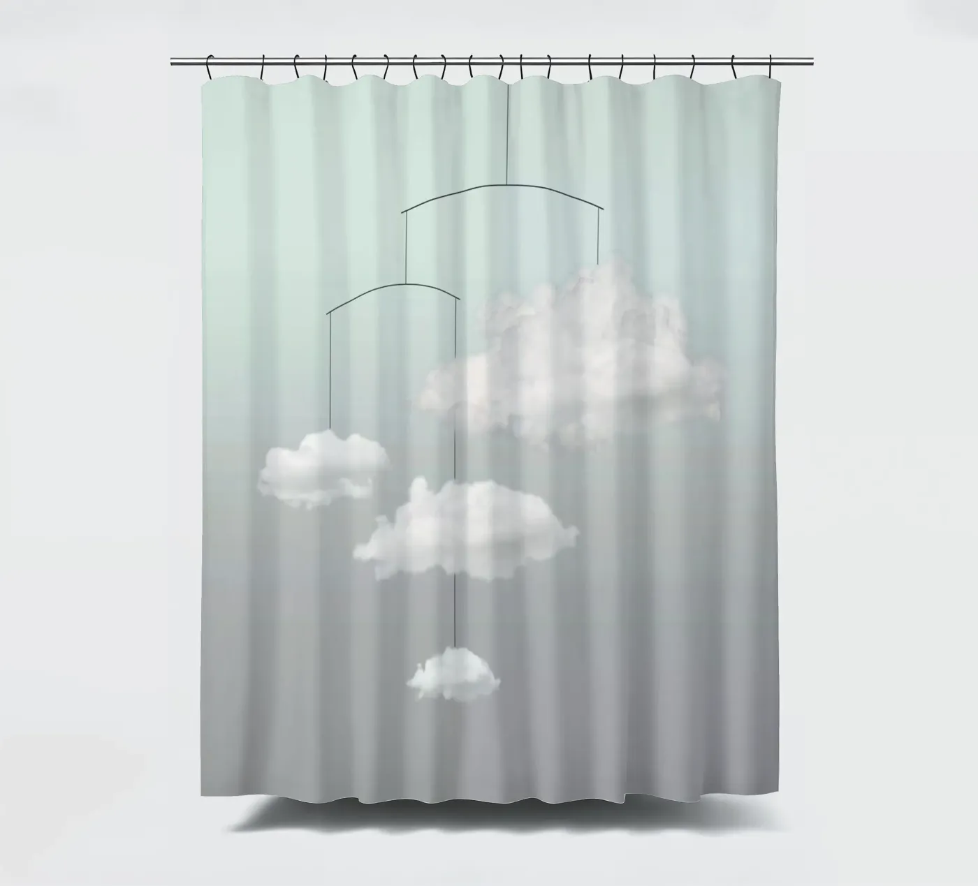 Cloud mobile Duschvorhang von Amy & Kurt