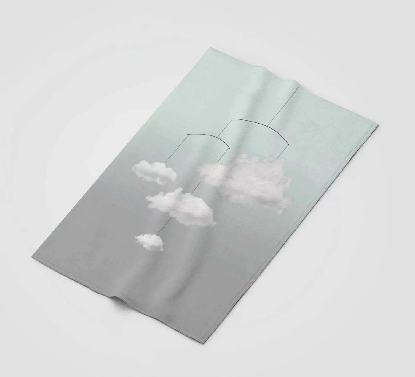 Cloud mobile Fleecedecke von Amy & Kurt