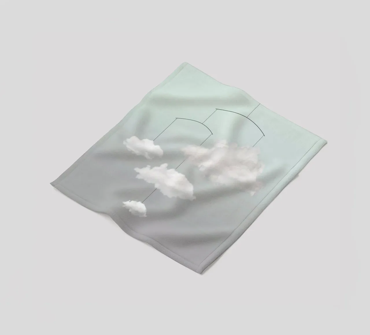 Wolkenmobile Fleecedecke von Amy & Kurt