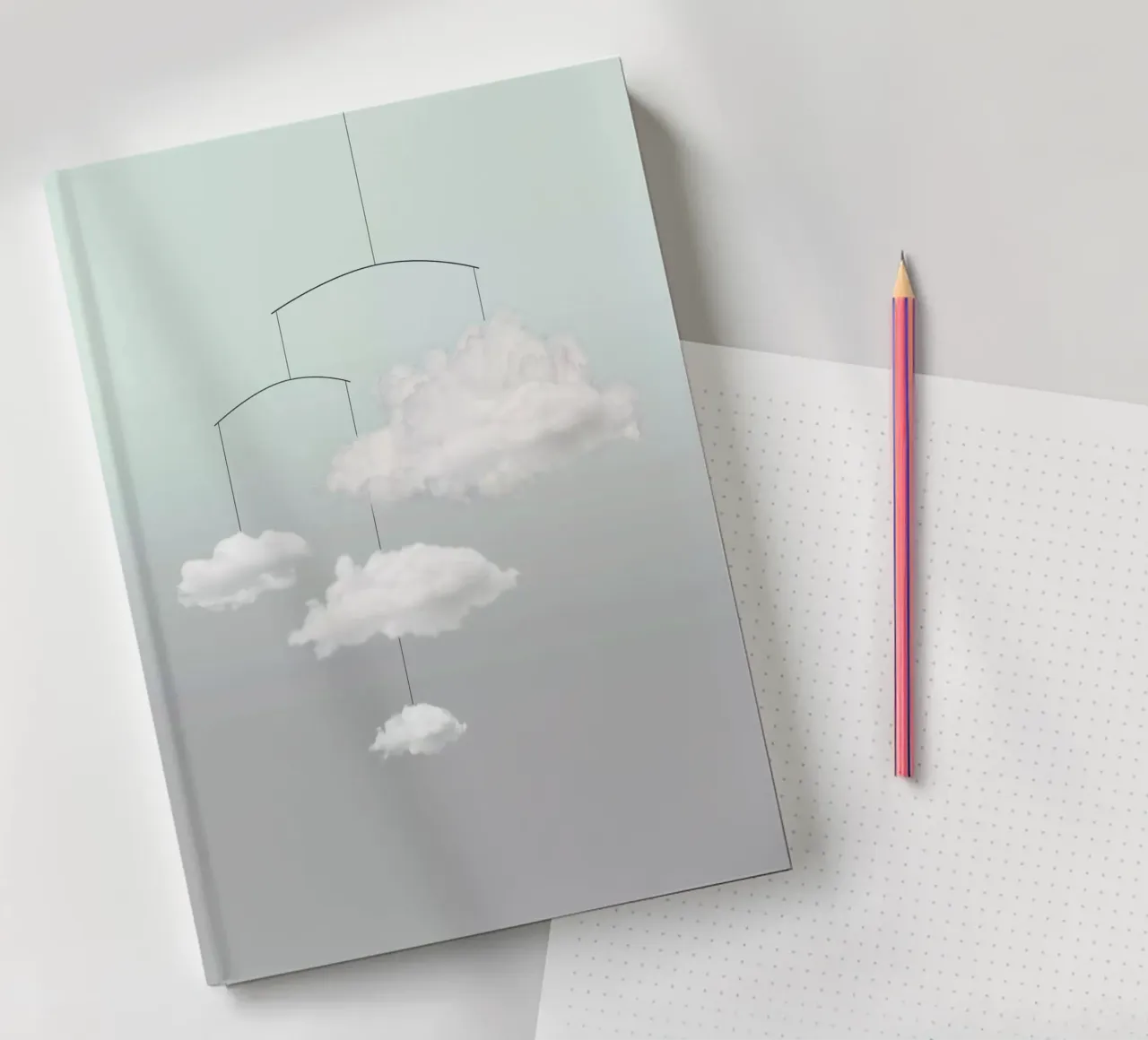Cloud mobile notebook by Amy & Kurt