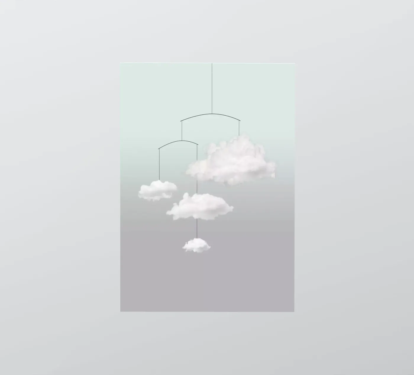 Cloud mobile adesivo da Amy & Kurt