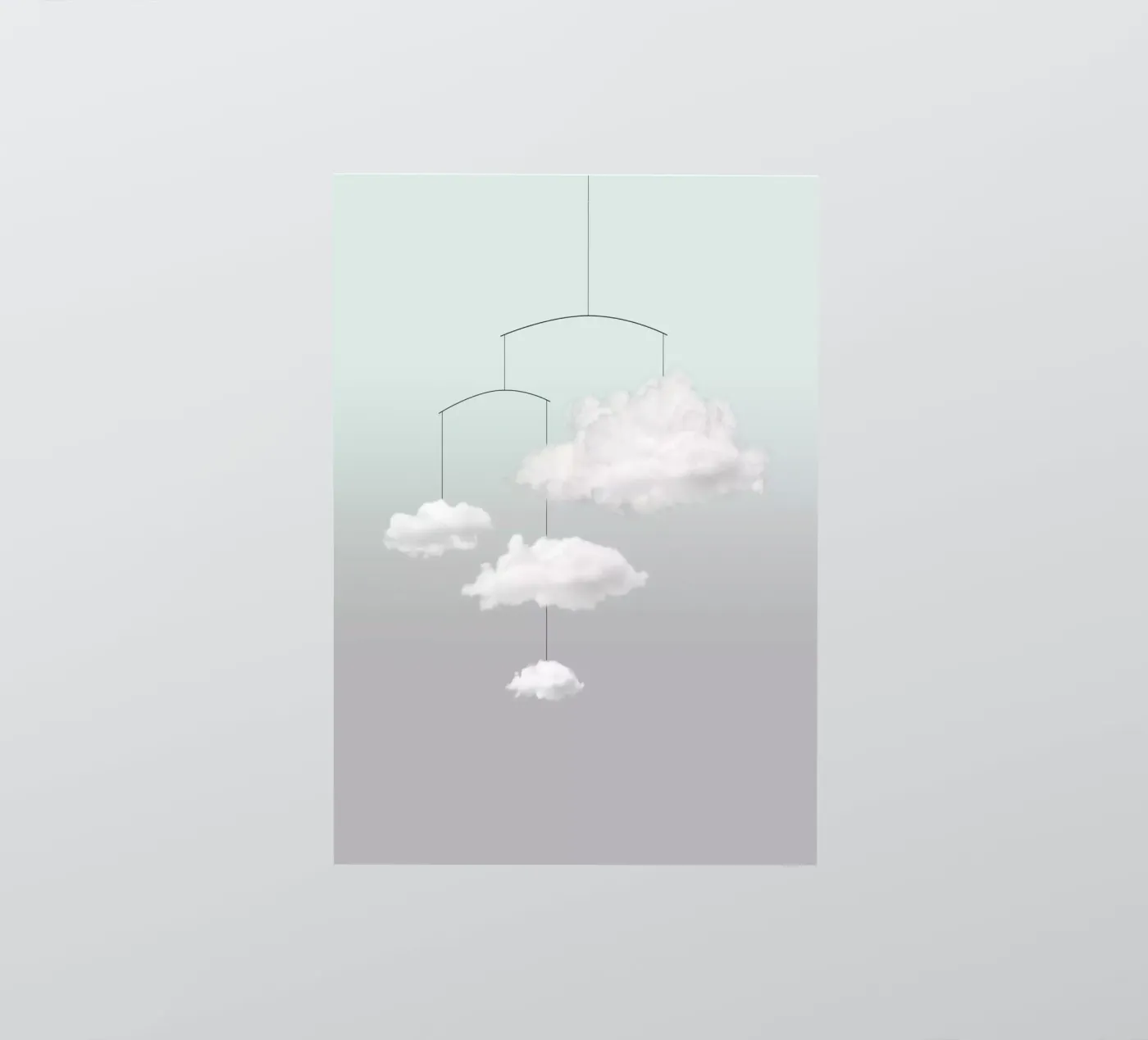 Mobiele cloud sticker van Amy & Kurt